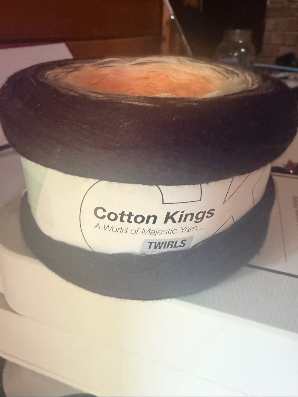 Hobby Cotton Kings Twirls Cotton Yarn - Color 13 Peach Beryl